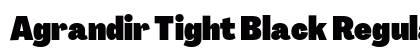 Agrandir Tight Black Regular preview