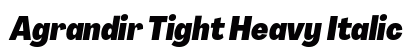 Agrandir Tight Heavy Italic preview