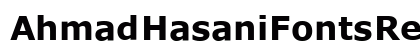 Ahmad Hasani Fonts Regular preview