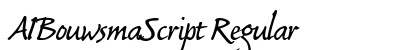 AIBouwsmaScript Regular preview