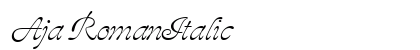 Aja RomanItalic preview