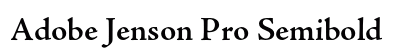 Adobe Jenson Pro Semibold Preview