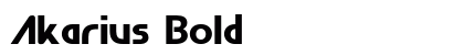 Akarius Bold Preview