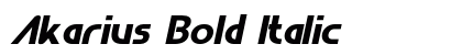 Akarius Bold Italic Preview