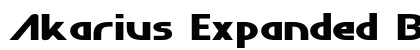 Akarius Expanded Bold preview