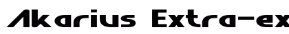 Akarius Extra-expanded Bold Preview