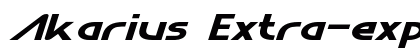 Akarius Extra-expanded Italic preview