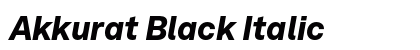 Akkurat Black Italic Preview