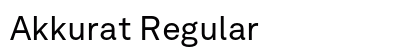 Akkurat Regular preview