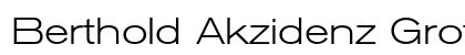 Berthold Akzidenz Grotesk Light Extended preview