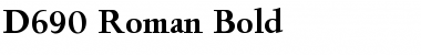 D690-Roman Bold Font