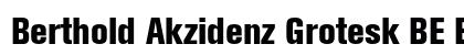 Berthold Akzidenz Grotesk BE Extra Bold Condensed preview