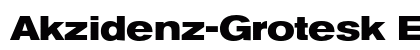 Akzidenz-Grotesk Ex Bold preview