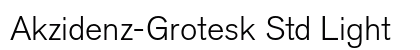 Akzidenz-Grotesk Std Light preview