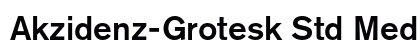 Akzidenz-Grotesk Std Medium preview