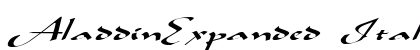 AladdinExpanded Italic preview