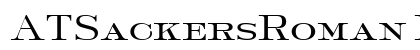 ATSackersRoman Regular preview