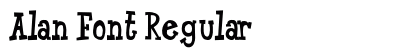 Alan Font Regular Preview