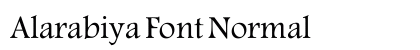 Alarabiya Font Normal preview