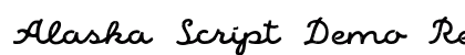Alaska Script Demo Regular preview