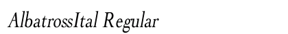 AlbatrossItal Regular preview