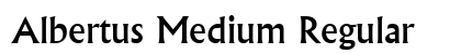 Albertus Medium Regular Preview