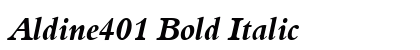 Aldine401 Bold Italic Preview
