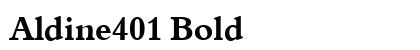 Aldine401 Bold Preview