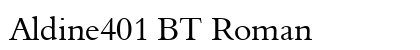 Aldine401 BT Roman preview