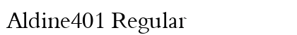 Aldine401 Regular Preview