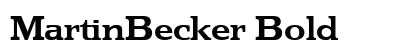 MartinBecker Bold preview