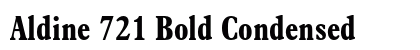 Aldine 721 Bold Condensed preview