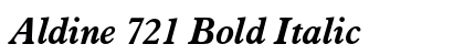 Aldine 721 Bold Italic Preview