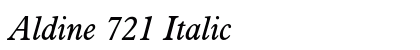 Aldine 721 Italic preview