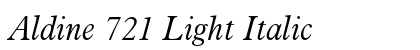 Aldine 721 Light Italic preview