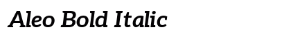 Aleo Bold Italic Preview
