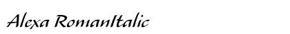 Alexa RomanItalic Preview
