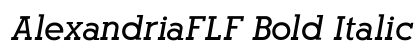 AlexandriaFLF Bold Italic preview