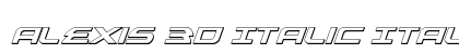 Alexis 3D Italic Italic preview