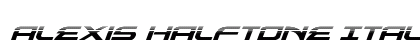 Alexis Halftone Italic Italic preview
