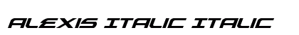 Alexis Italic Italic Preview