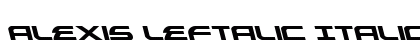 Alexis Leftalic Italic preview