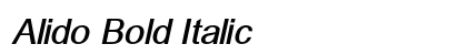 Alido Bold Italic Preview