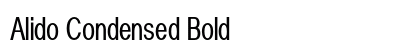Alido Condensed Bold Preview