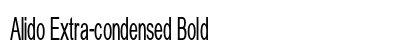 Alido Extra-condensed Bold Preview