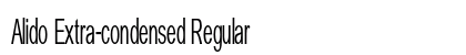 Alido Extra-condensed Regular Preview
