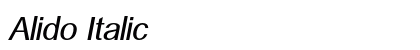 Alido Italic Preview