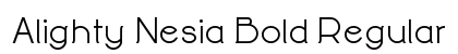 Alighty Nesia Bold Regular preview