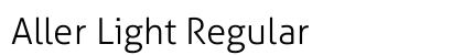 Aller Light Regular Preview