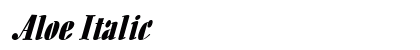 Aloe Italic Preview